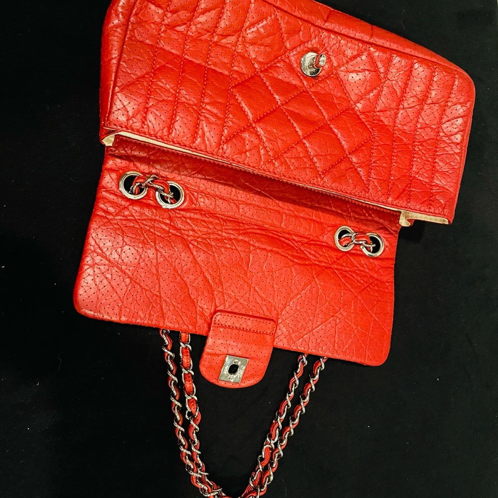 Authentic Chanel Rectangular Flap Shoulder Bag - image 7